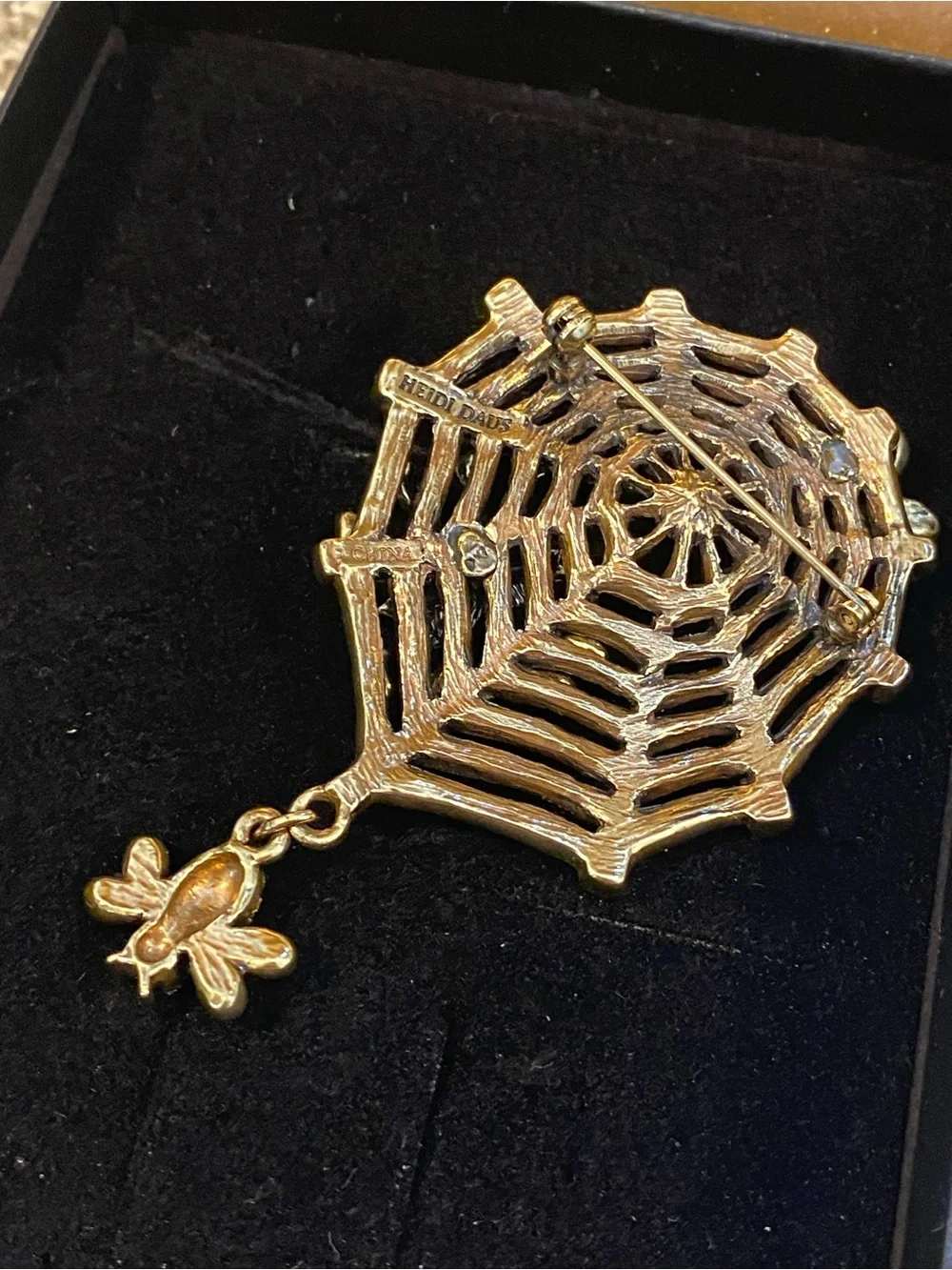 Heidi Daus along came a spider Brooch